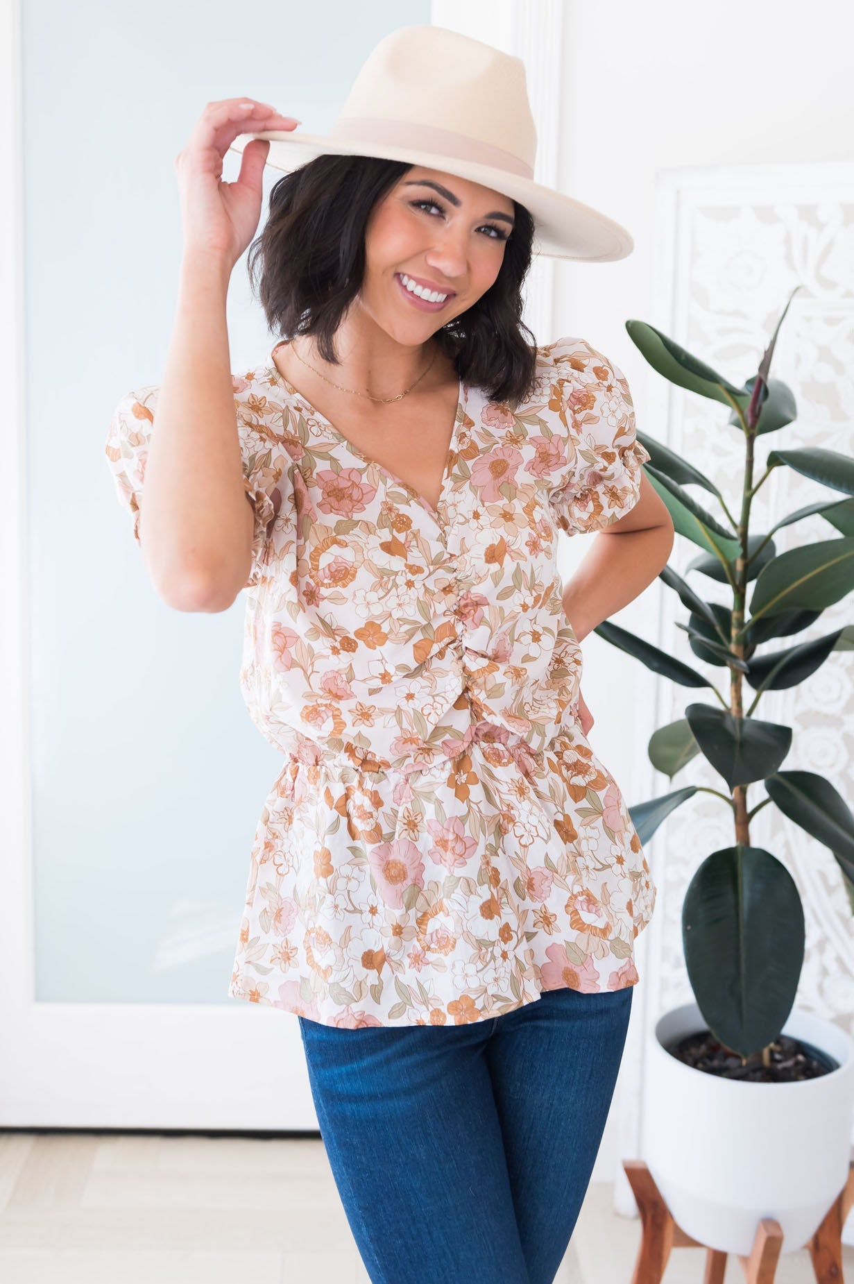 Giving Out Grace Modest Blouse Tops vendor-unknown 