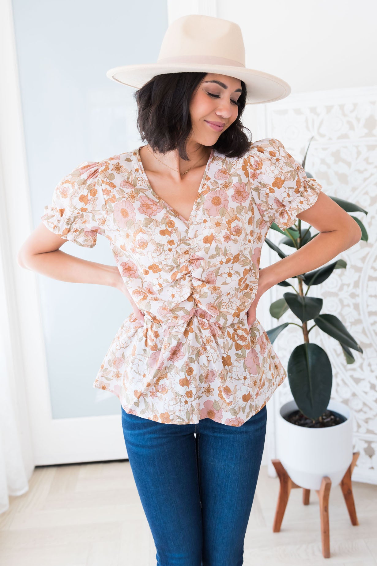 Giving Out Grace Modest Blouse Tops vendor-unknown 