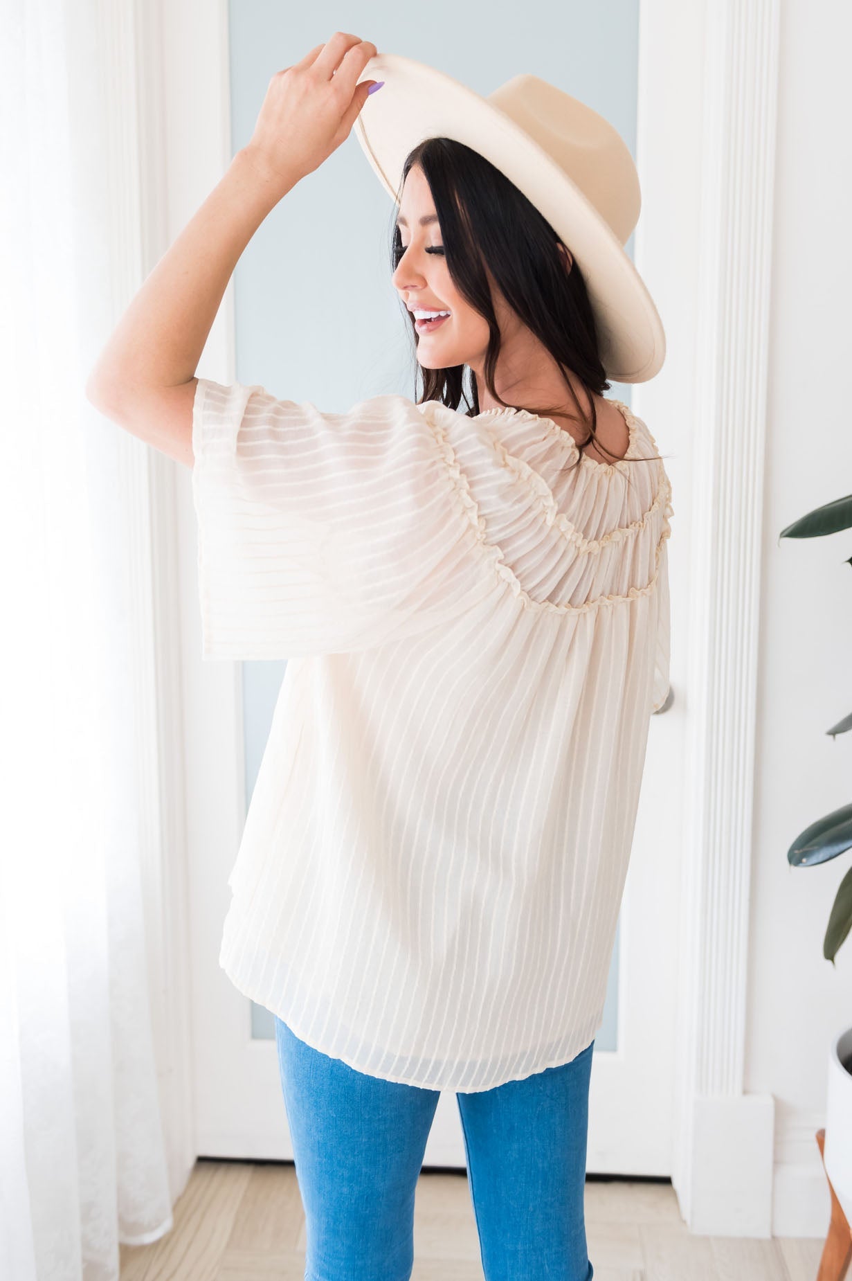 Ready For Fun Modest Blouse Tops vendor-unknown 