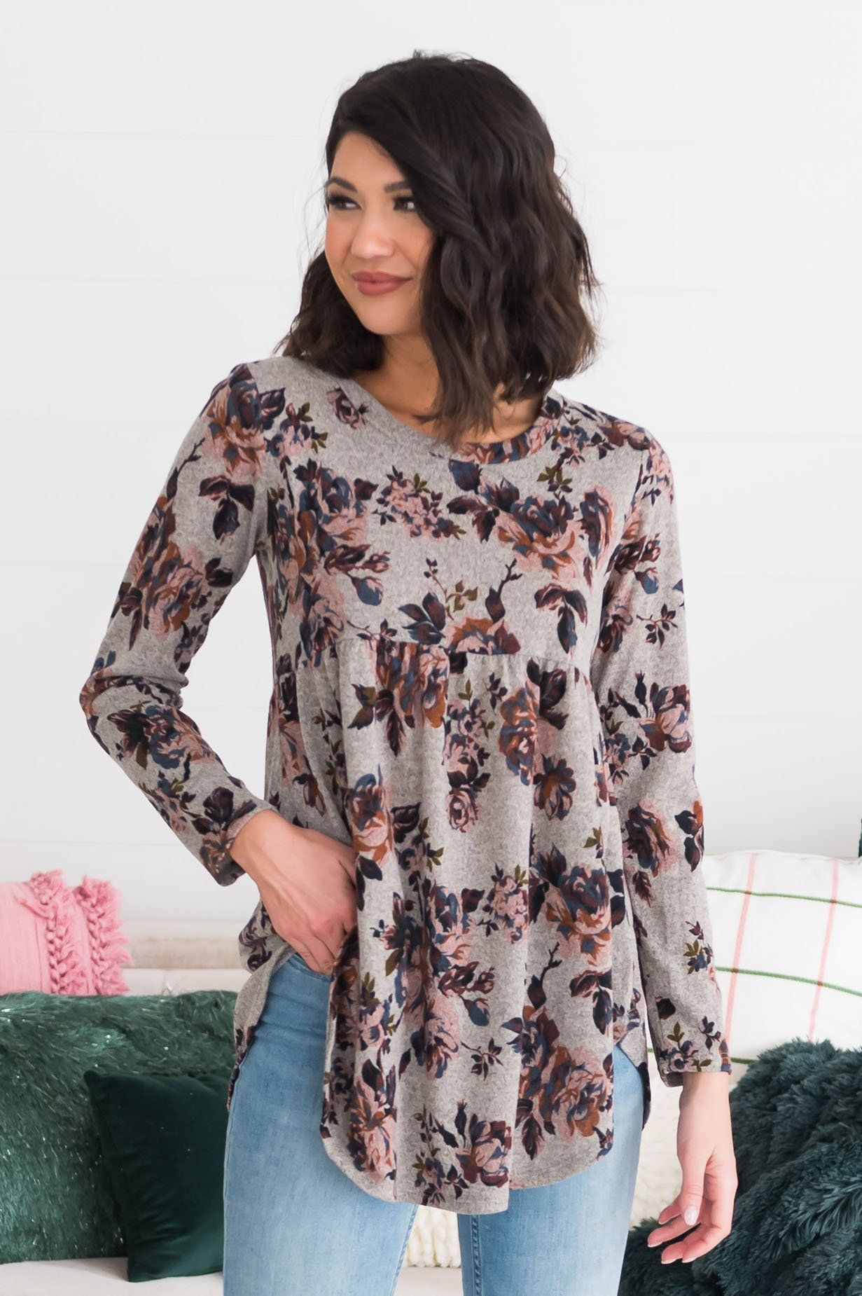 Floral Sensation Modest Blouse Modest Dresses vendor-unknown 