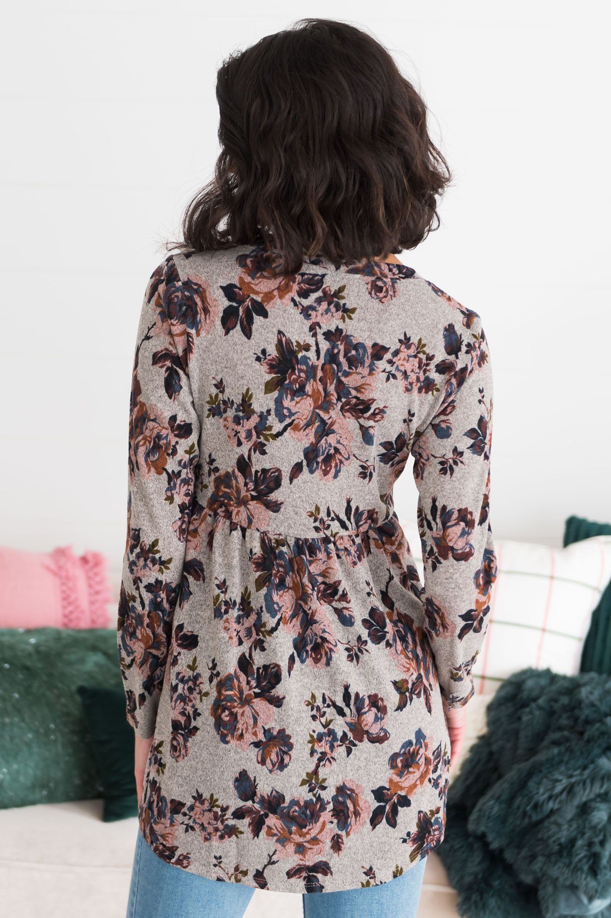 Floral Sensation Modest Blouse Modest Dresses vendor-unknown 