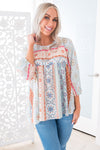 Just Fine By Me Modest Blouse Tops vendor-unknown