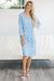 Day Dreamer Lace Dress in Arctic Blue
