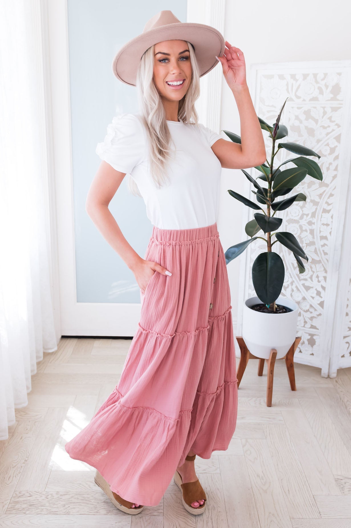 It's A Girls Day Modest Maxi Skirt Skirts vendor-unknown 