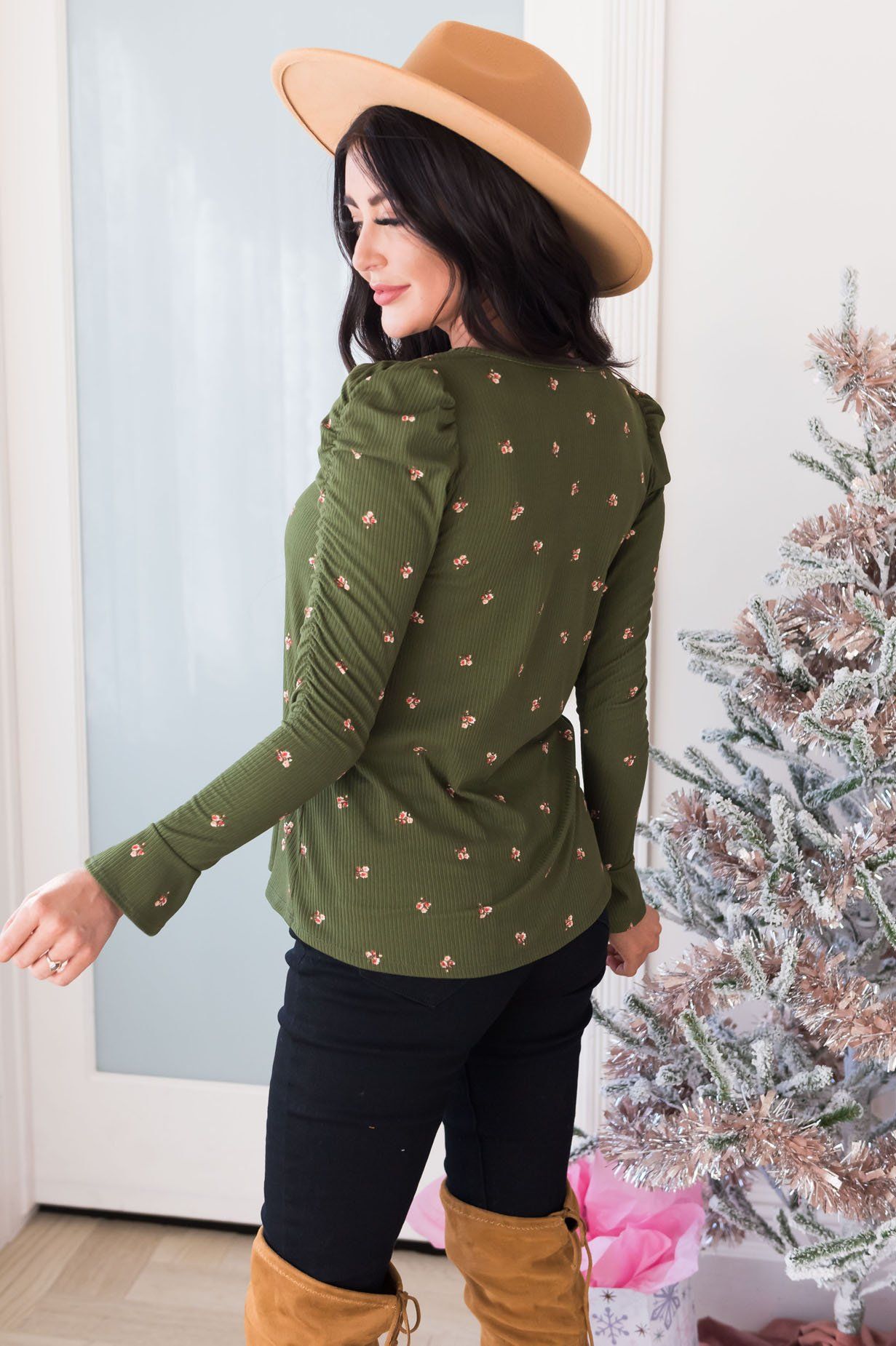 Winter Blooms Modest Blouse Modest Dresses vendor-unknown 