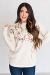 Born To Bloom Modest Sweater Tops vendor-unknown