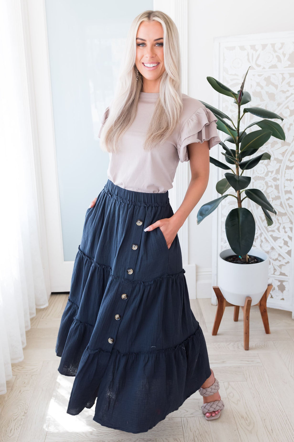 It's A Girls Day Modest Maxi Skirt Skirts vendor-unknown 