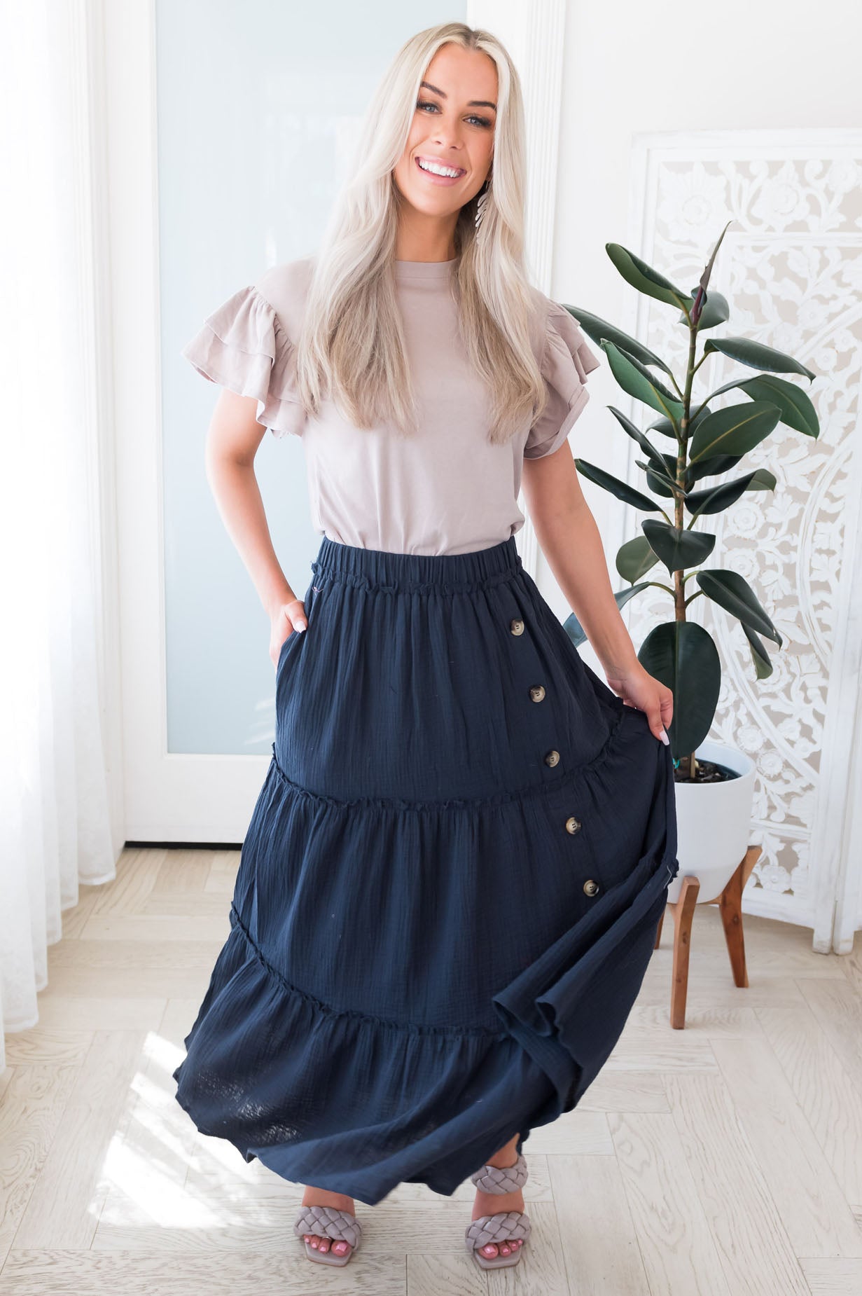 It's A Girls Day Modest Maxi Skirt Skirts vendor-unknown 