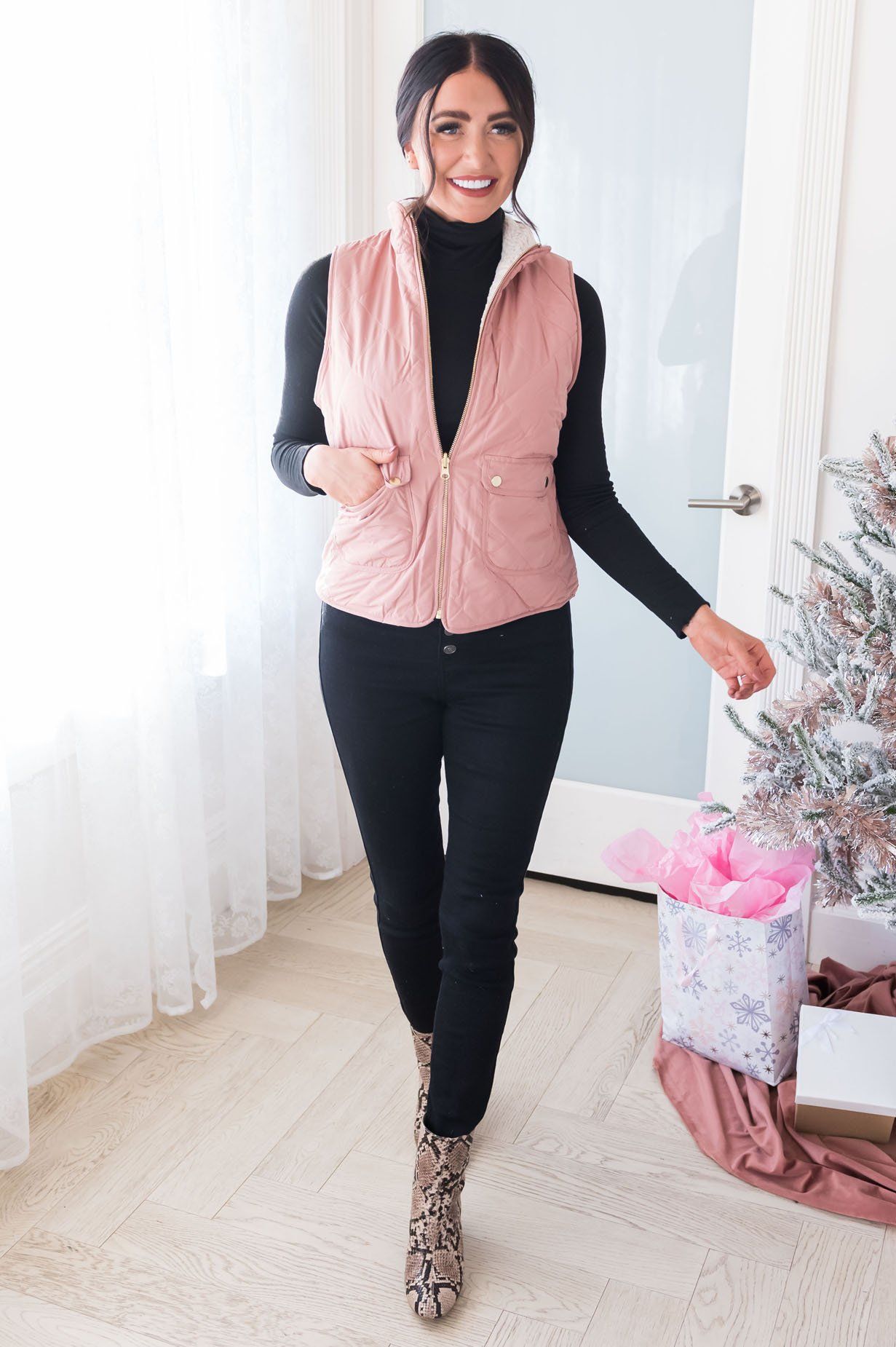 Misty Mornings Modest Reversible Vest Modest Dresses vendor-unknown 