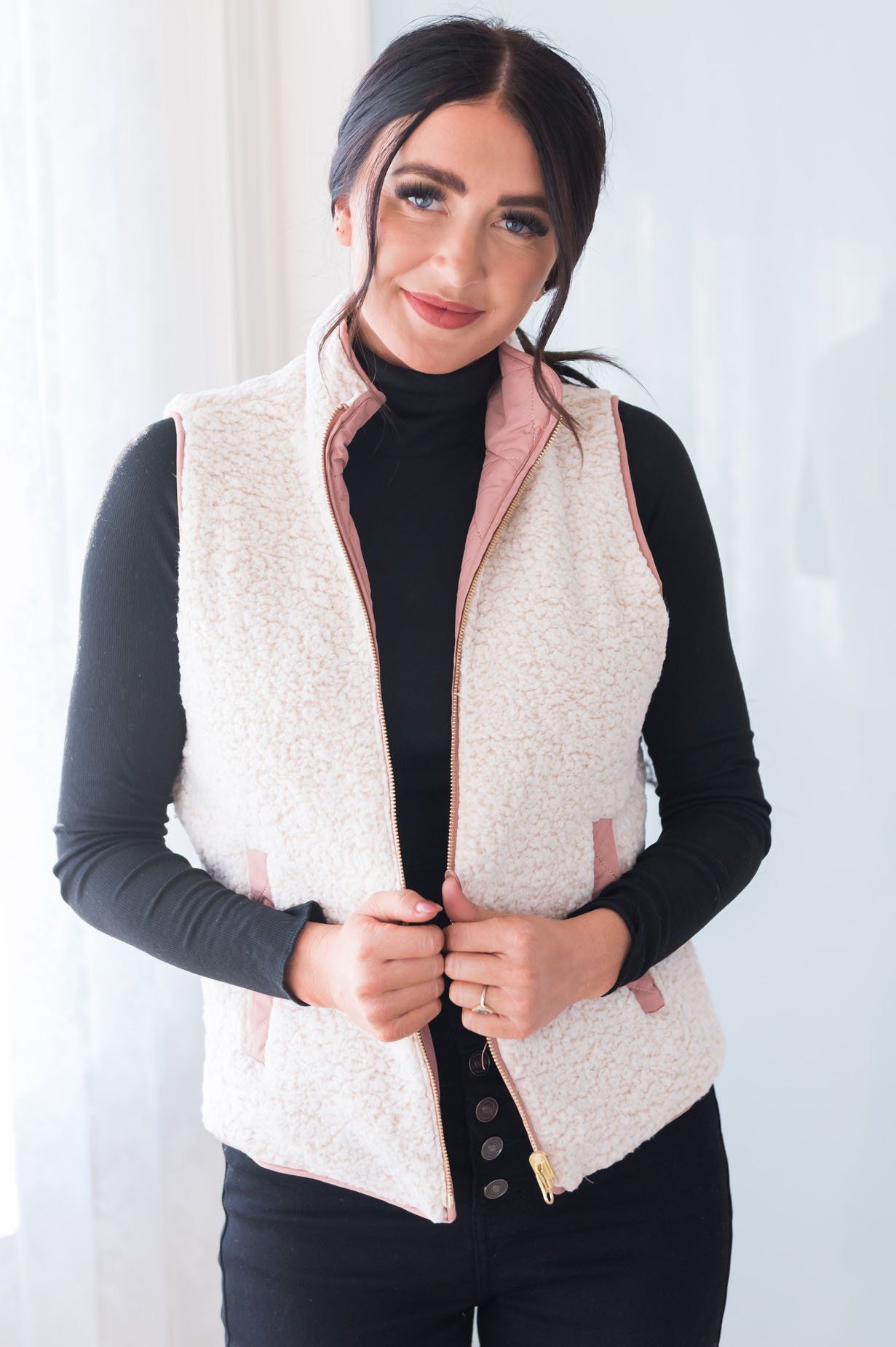 Misty Mornings Modest Reversible Vest Modest Dresses vendor-unknown 