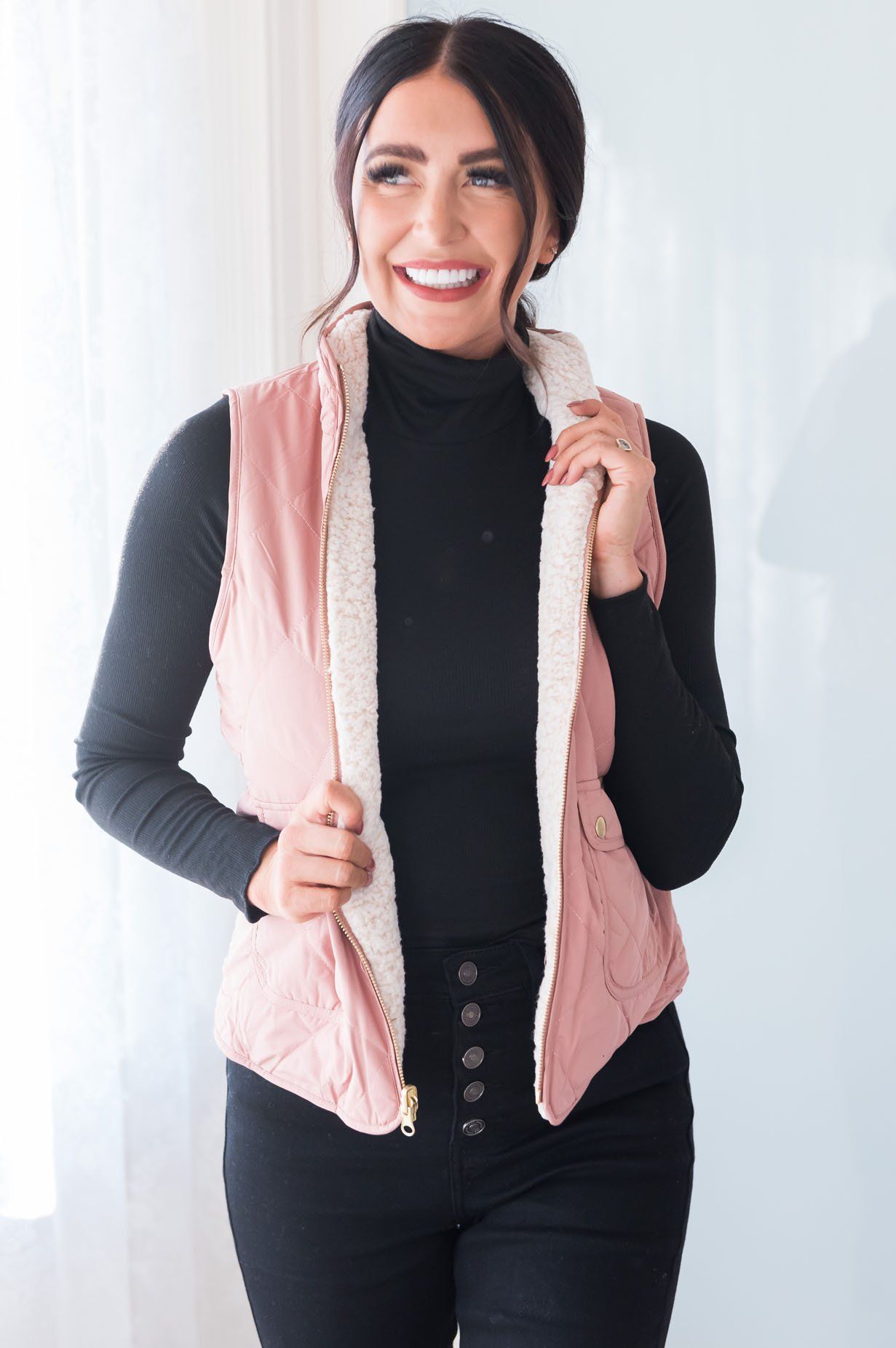 Misty Mornings Modest Reversible Vest Modest Dresses vendor-unknown 