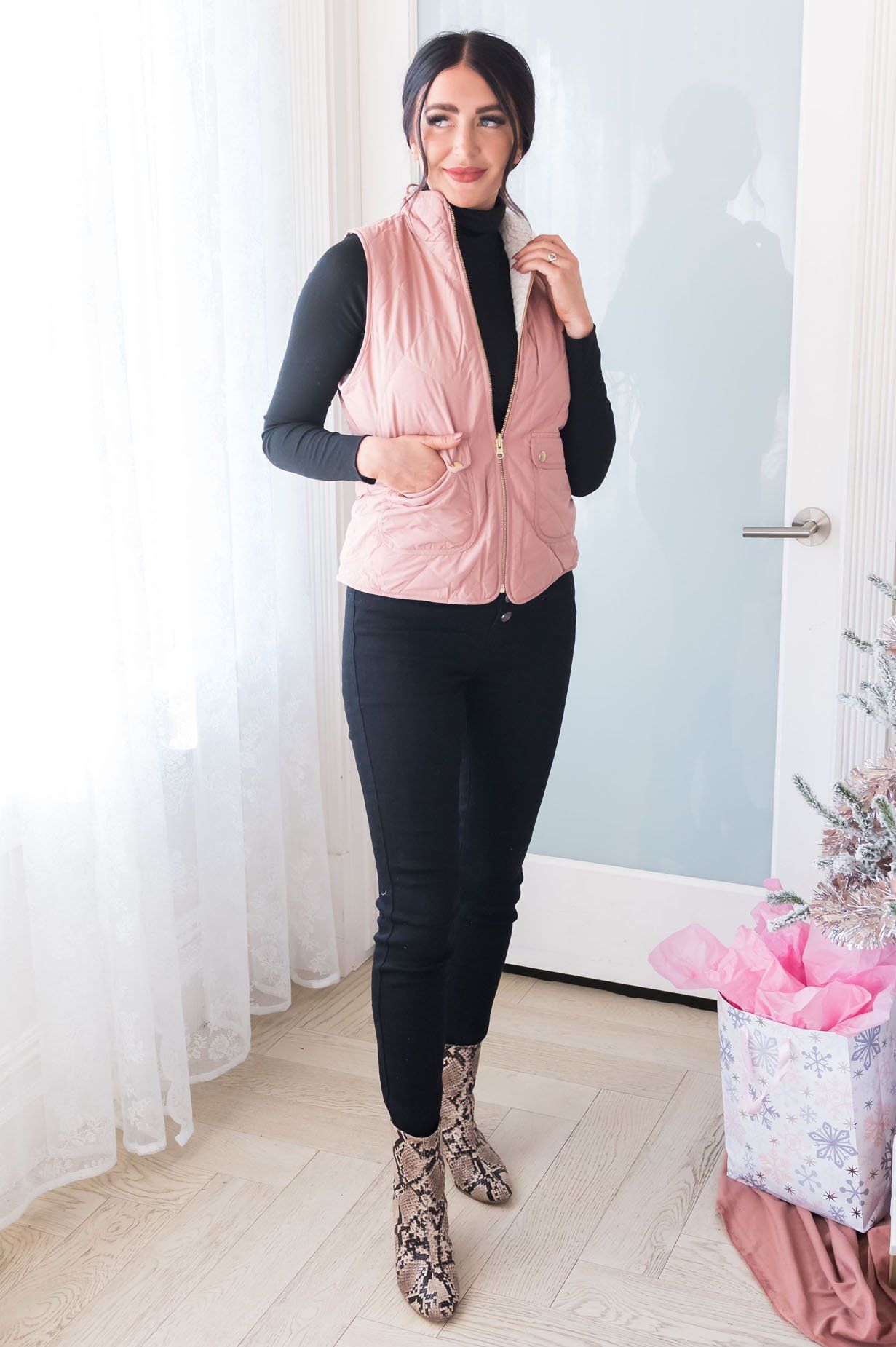 Misty Mornings Modest Reversible Vest Modest Dresses vendor-unknown 