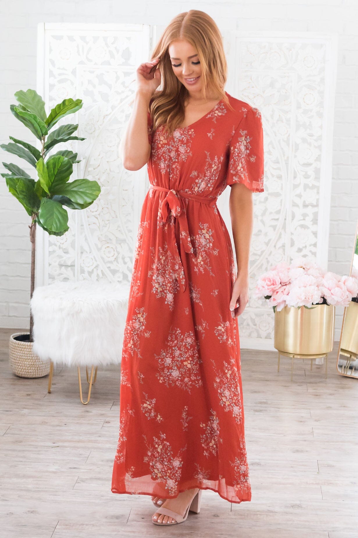 The Sarai Modest Dresses teanrose 