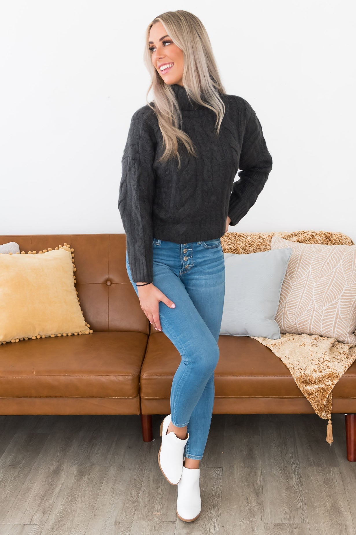 Brisk Days Modest Chunky Turtleneck Sweater Modest Dresses vendor-unknown 