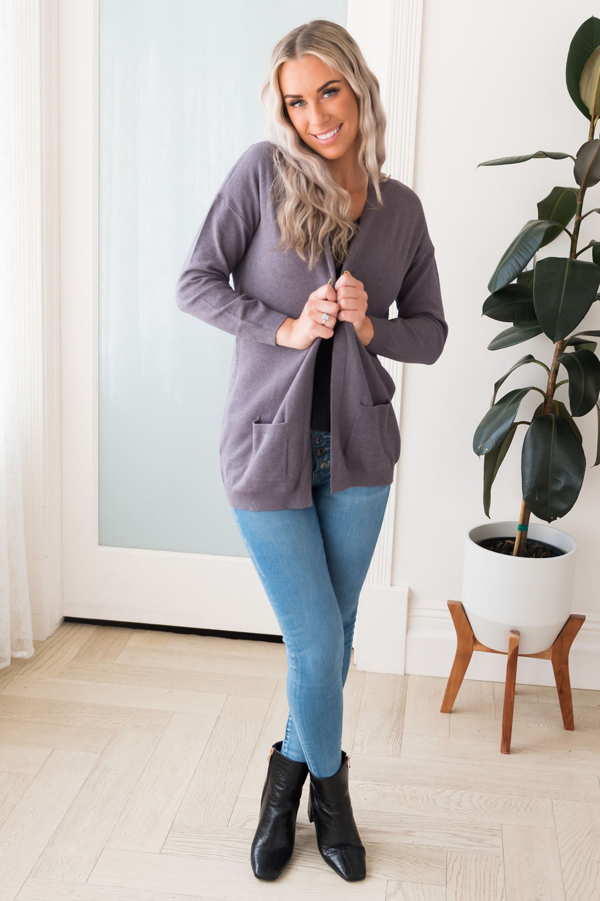 Casually Cool Modest Pocket Cardigan Modest Dresses vendor-unknown 