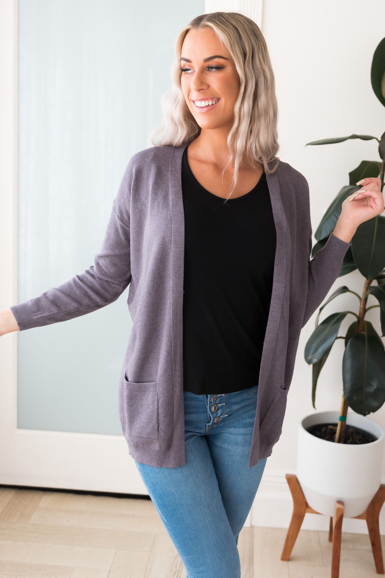 Casually Cool Modest Pocket Cardigan Modest Dresses vendor-unknown 