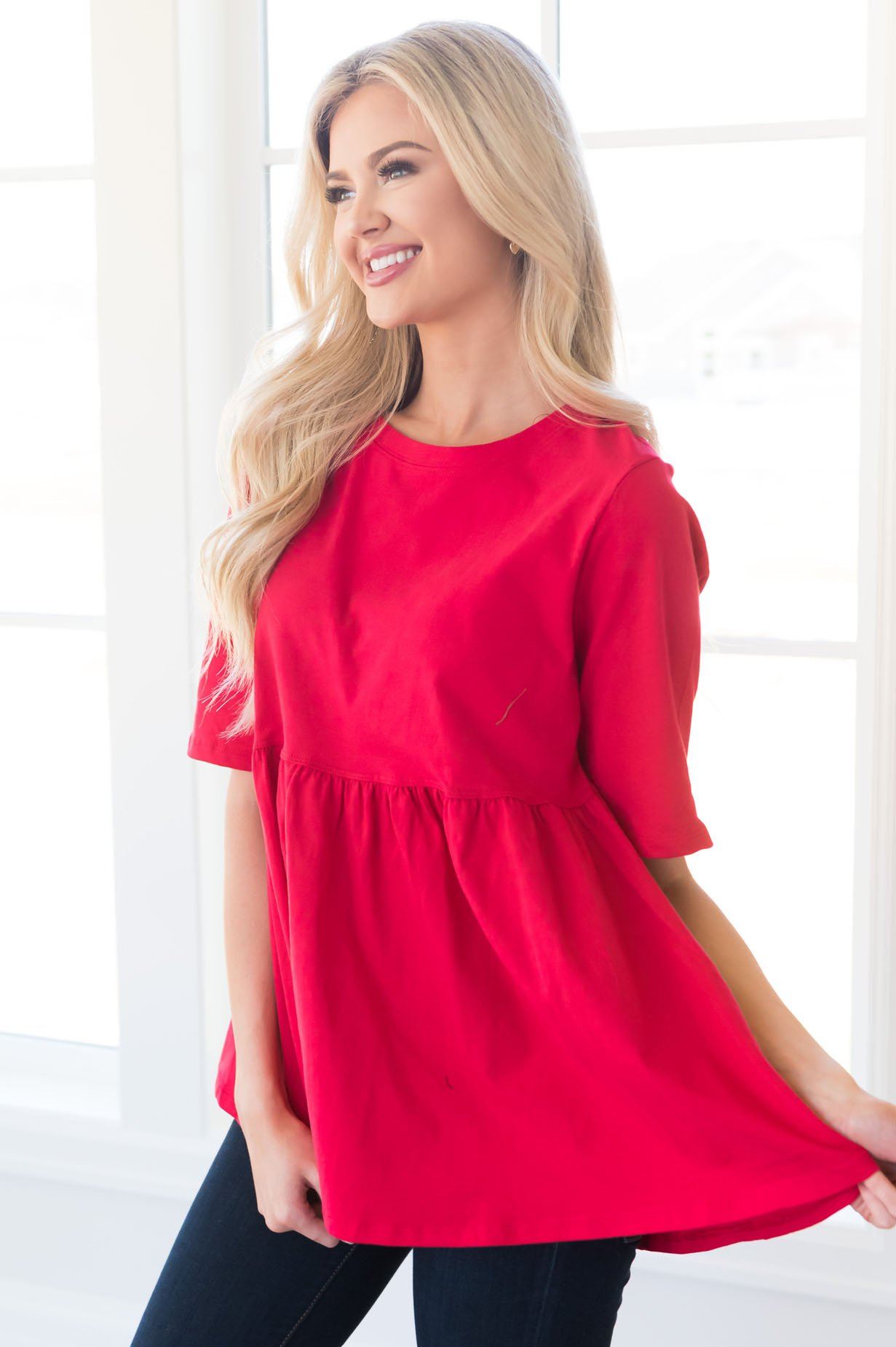 Sweet Summertime Modest Top Tops vendor-unknown 