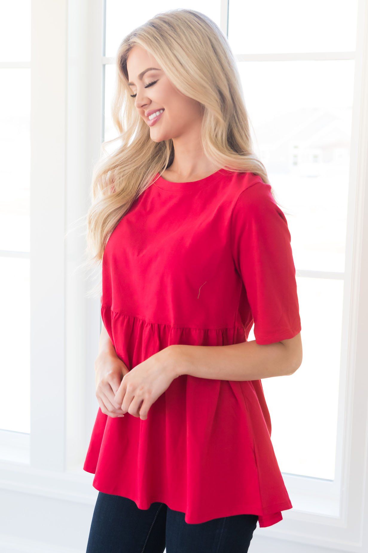 Sweet Summertime Modest Top Tops vendor-unknown 