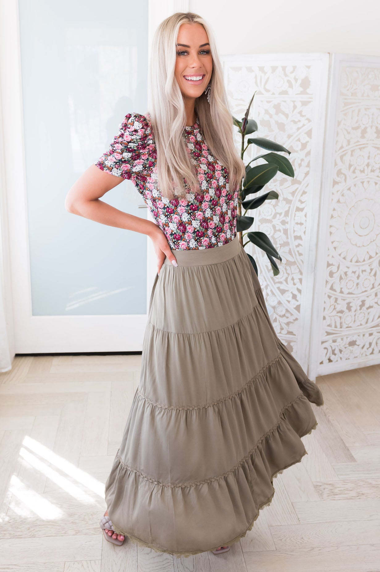 Bright Future Ahead Modest Maxi Skirt Skirts vendor-unknown 