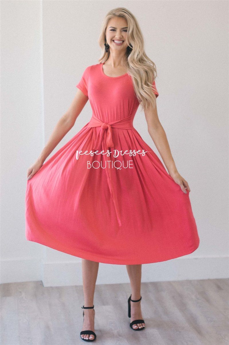 The Molly Modest Dresses vendor-unknown S Coral 