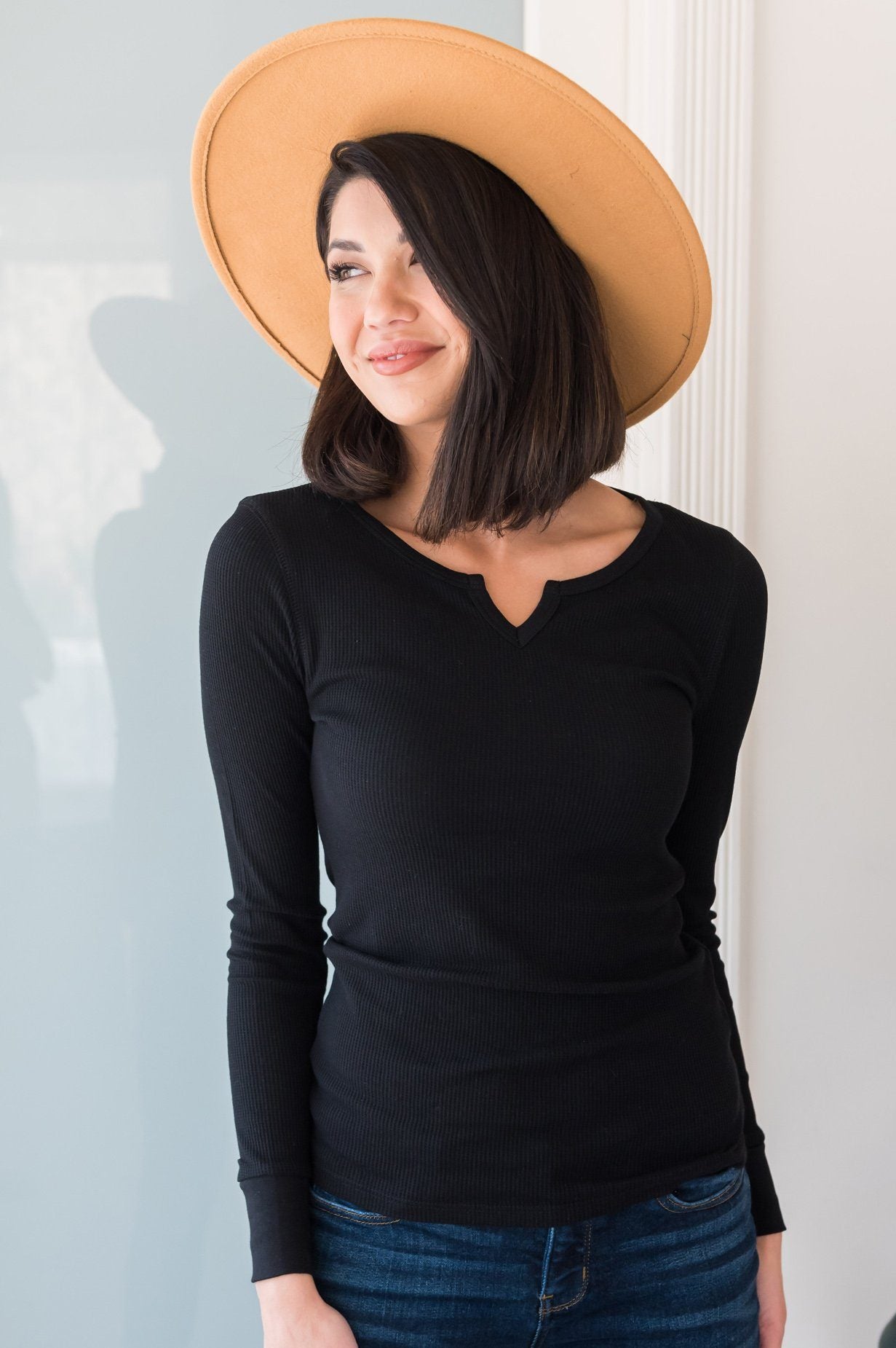 Keeping Knit Comfy Modest Sweater Tops vendor-unknown 