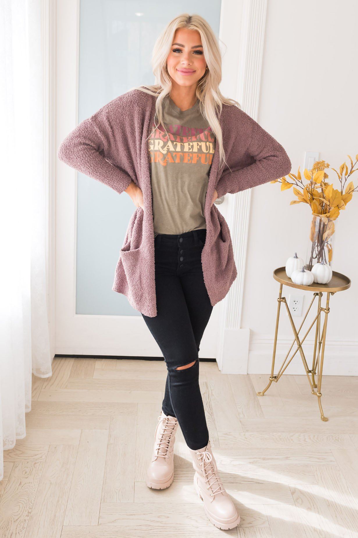 Grateful Modest Graphic Tee Modest Dresses vendor-unknown 