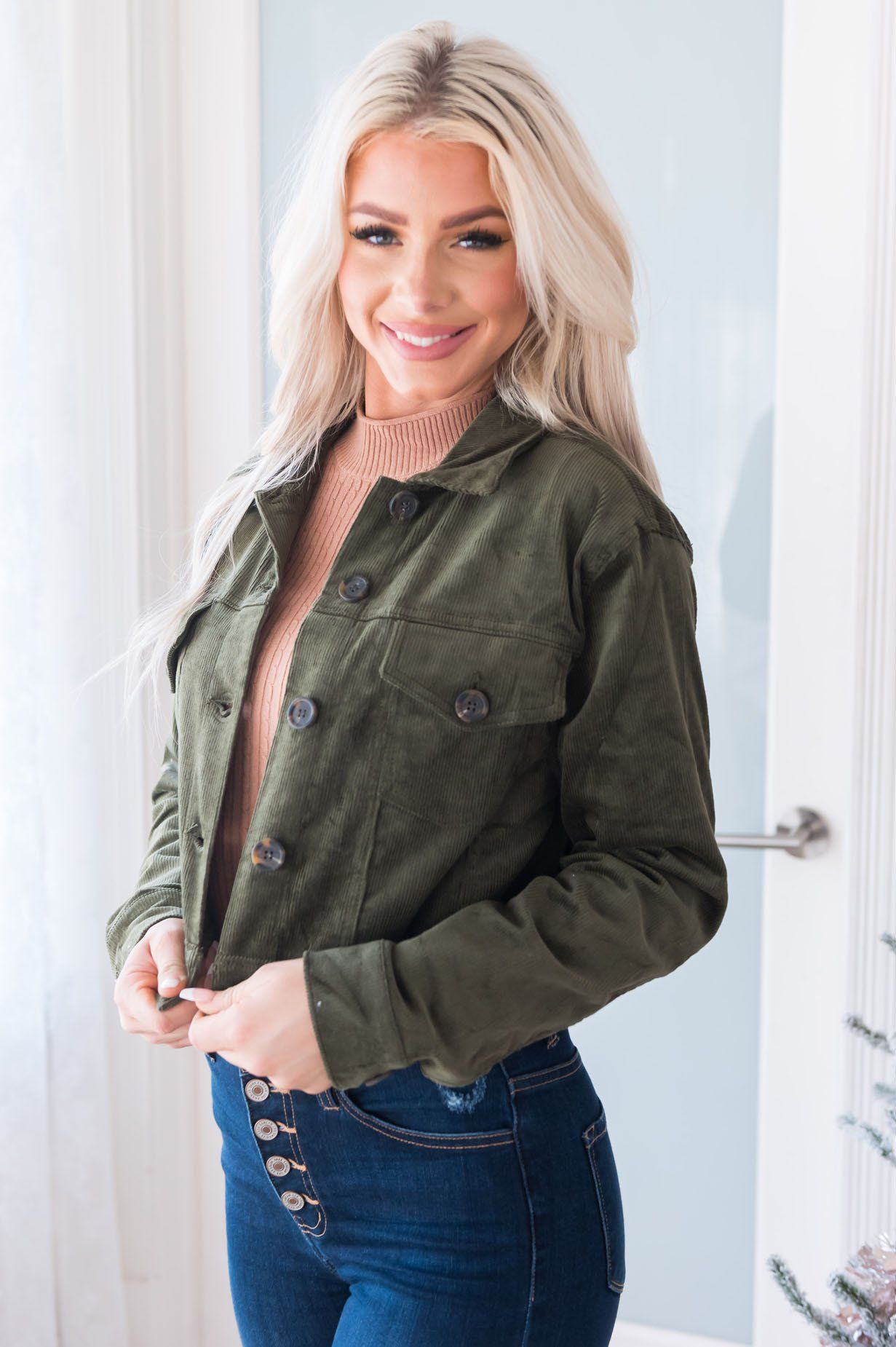 Make A Statement Modest Corduroy Jacket Modest Dresses vendor-unknown 