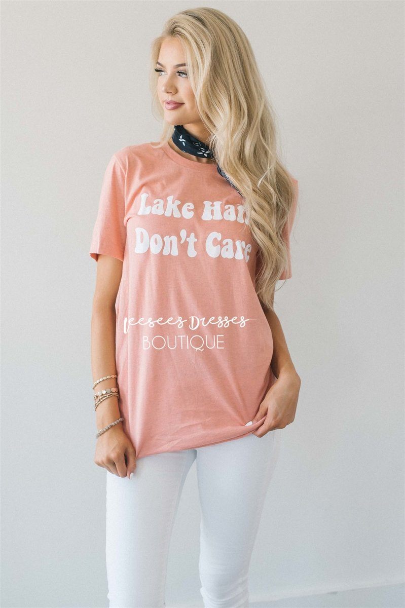 Lake Hair Don't Care Top Tops vendor-unknown 