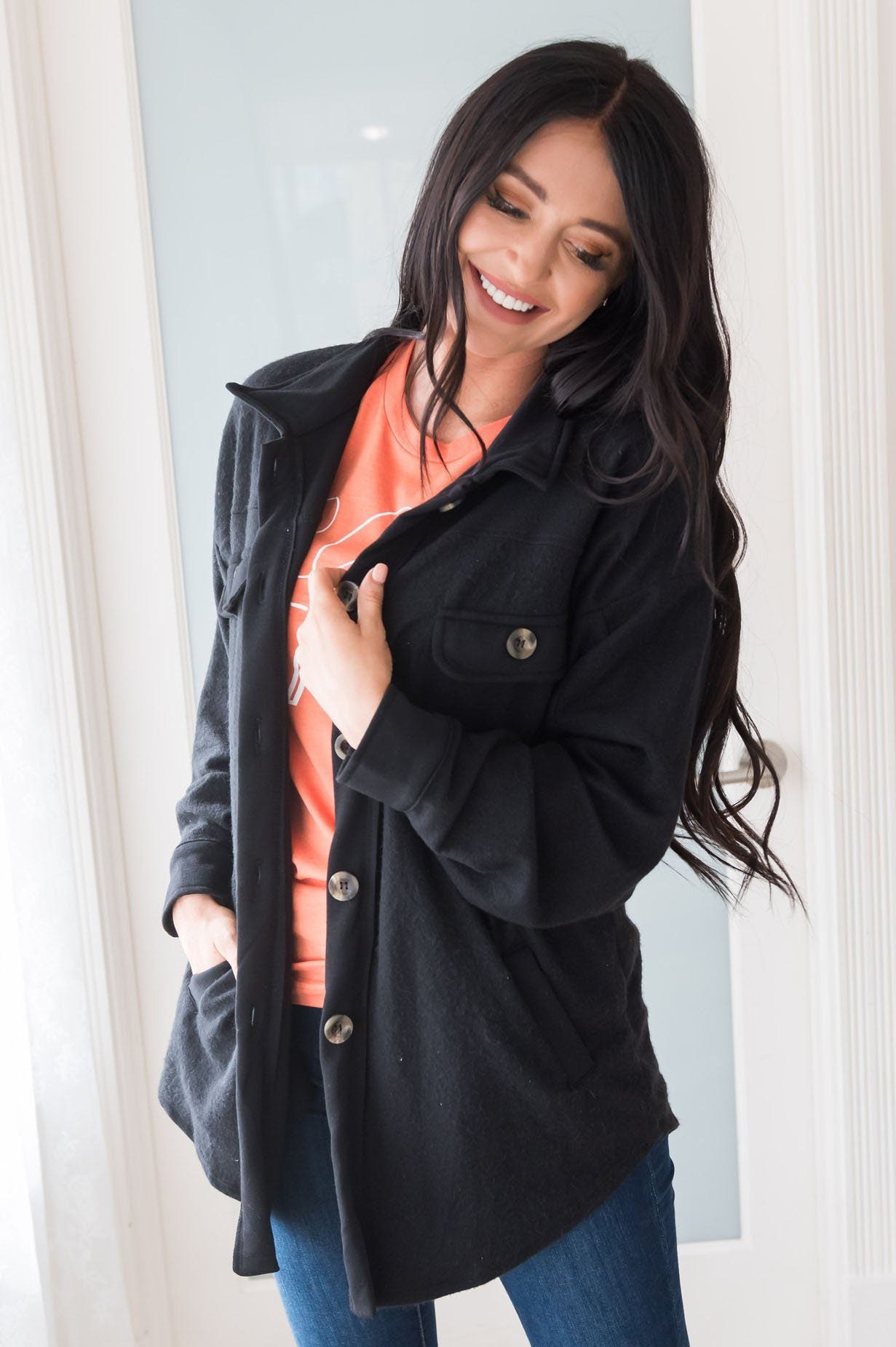 Bundled Up Modest Shacket Modest Dresses vendor-unknown 