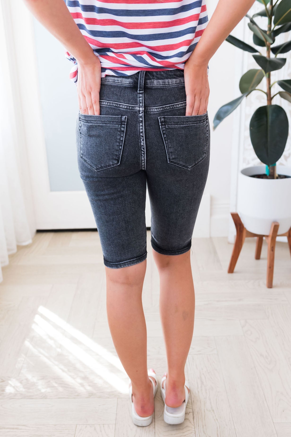 Low Tide High Rise Bermuda Shorts Modest Dresses vendor-unknown 