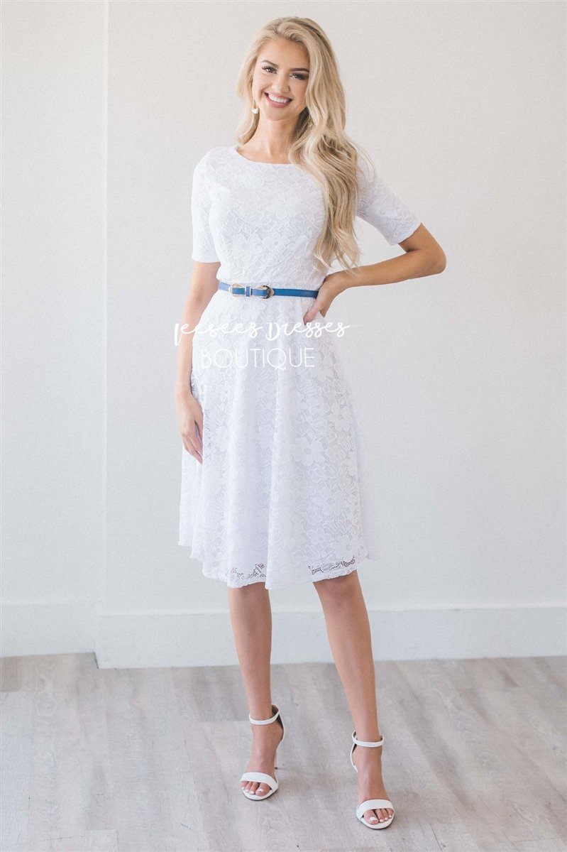The Stella Modest Dresses vendor-unknown White XS 