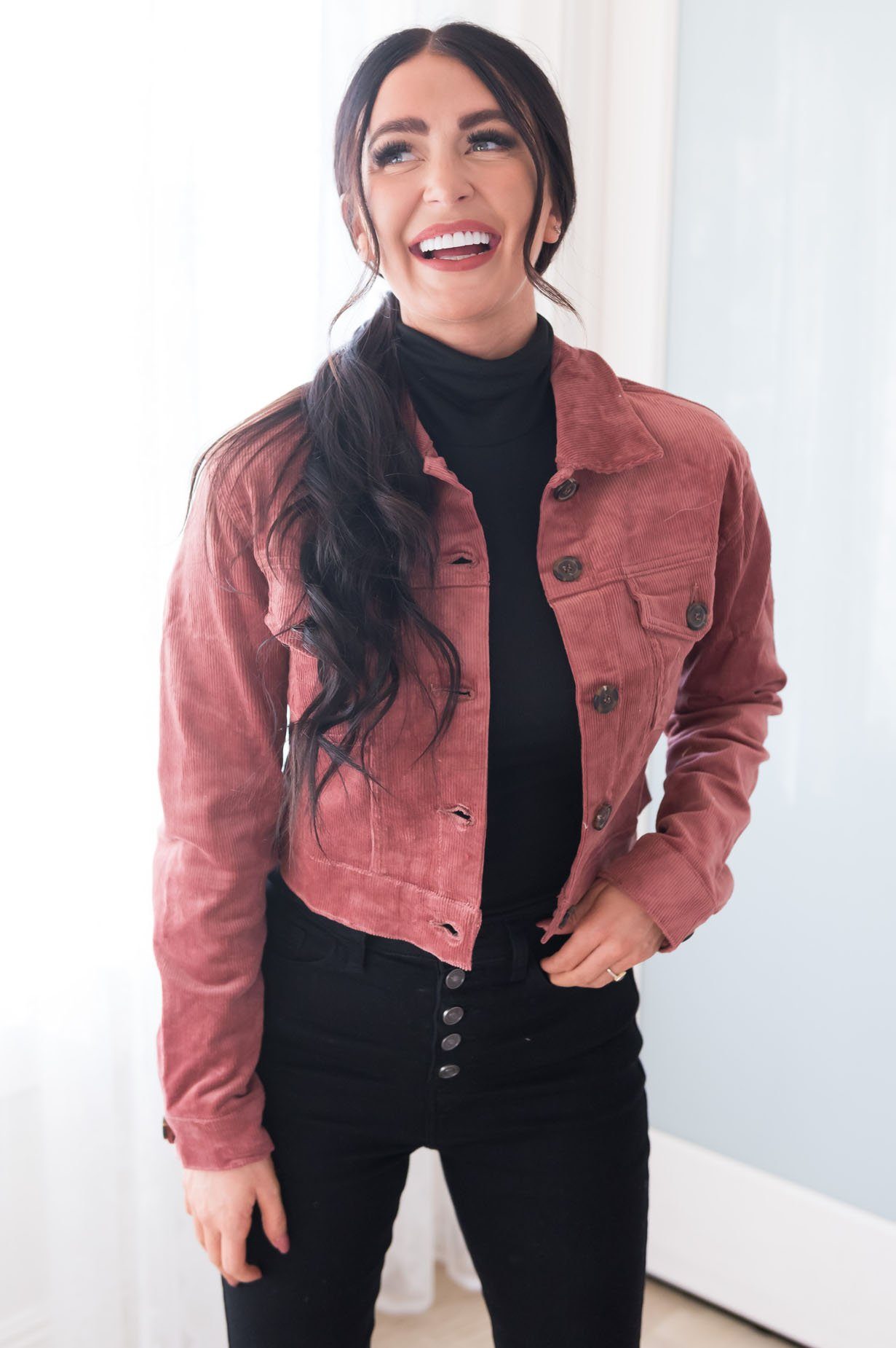 Make A Statement Modest Corduroy Jacket Modest Dresses vendor-unknown 