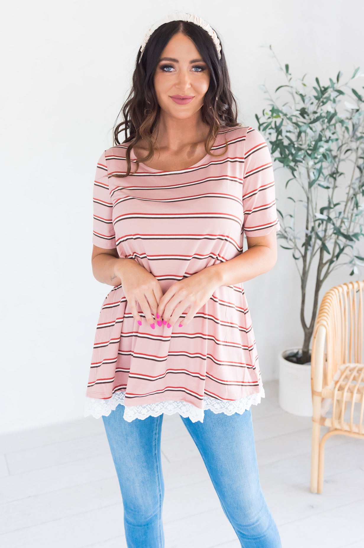 Isn't She Lovely Modest Top Tops vendor-unknown 