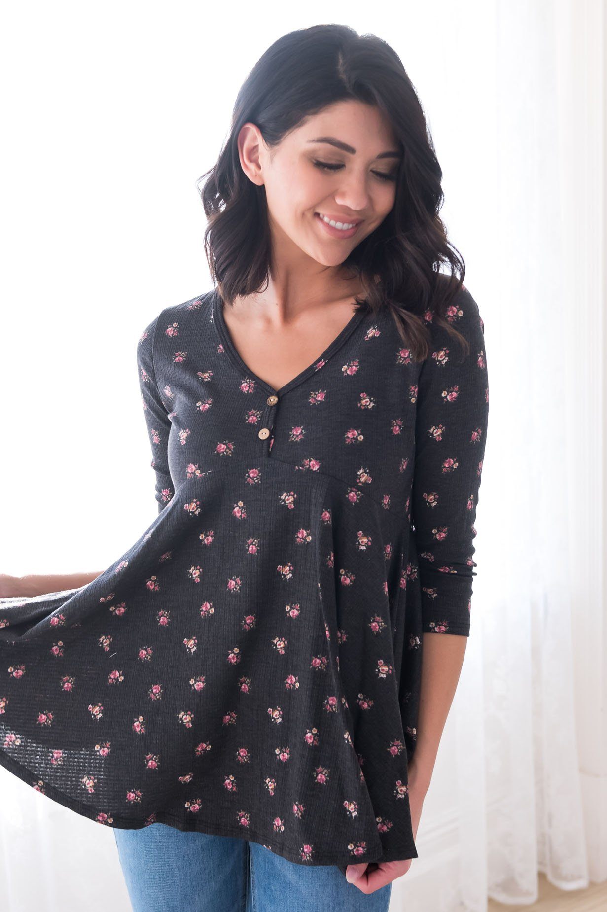 Floral Lullaby Modest Blouse Modest Dresses vendor-unknown 