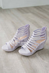 Summer Lilac Strappy Wedges Accessories & Shoes vendor-unknown 5.5 Lilac