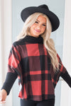 Cozy Up Modest Poncho Sweater Tops vendor-unknown