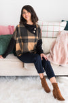 Nice & Cozy Modest Poncho Sweater Tops vendor-unknown