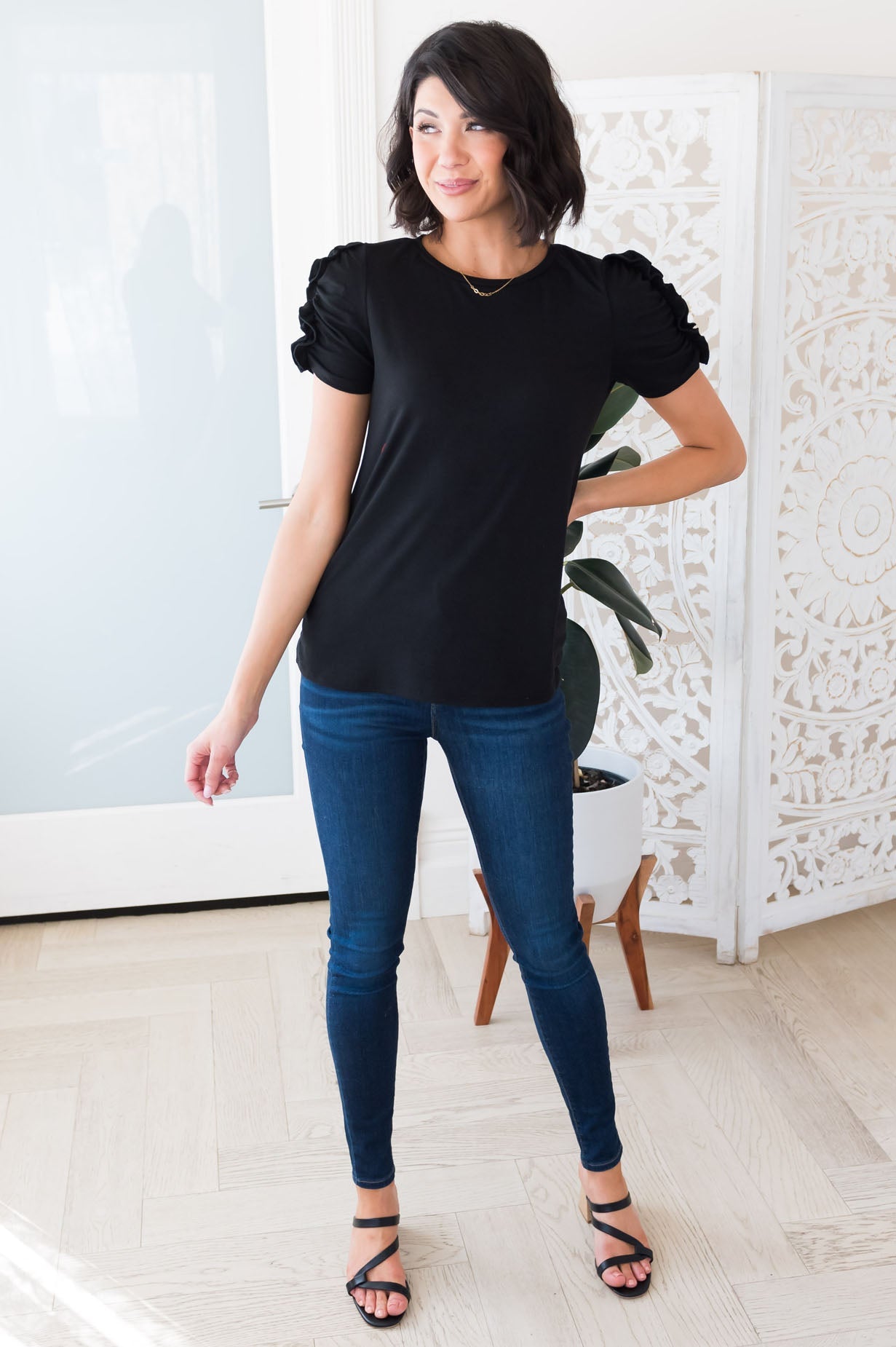 Beauty Awaits Modest Top Tops vendor-unknown 