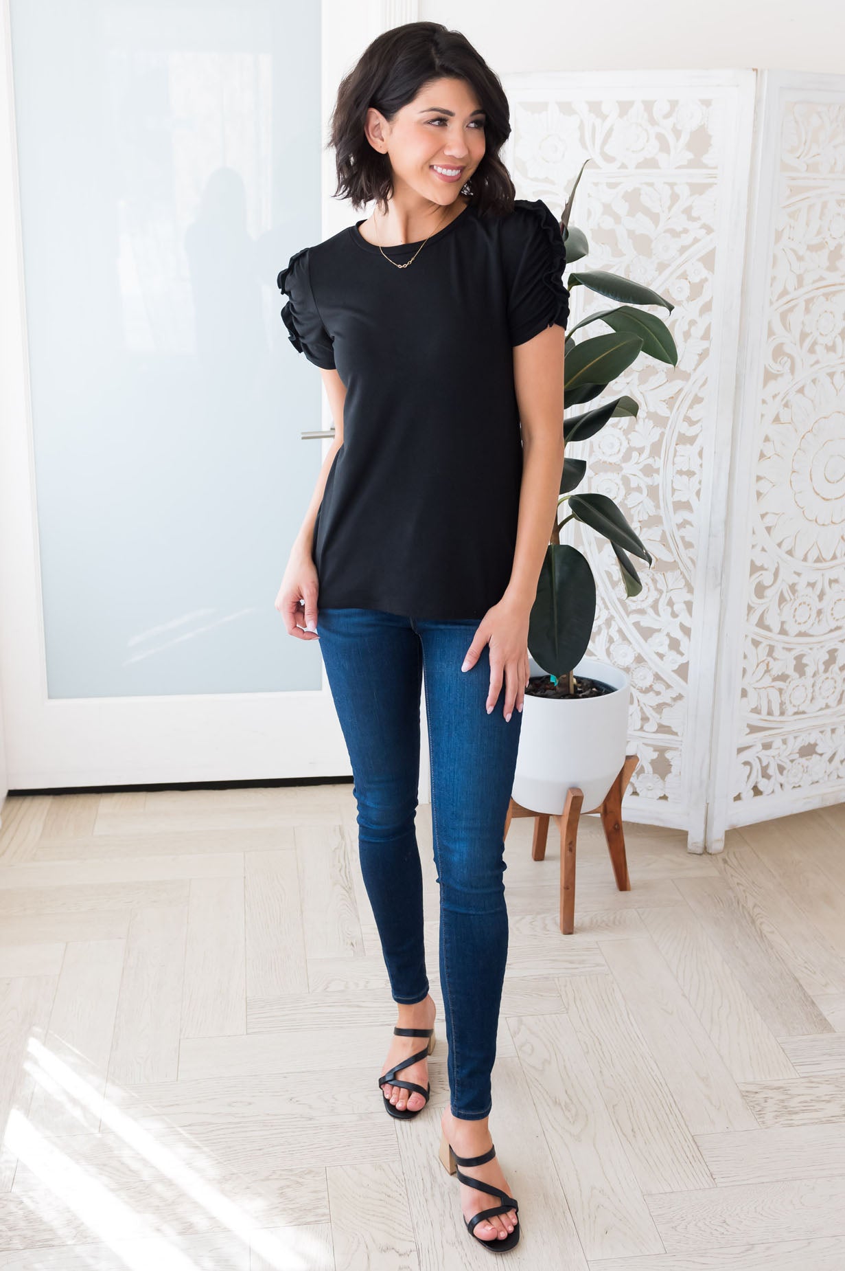 Beauty Awaits Modest Top Tops vendor-unknown 