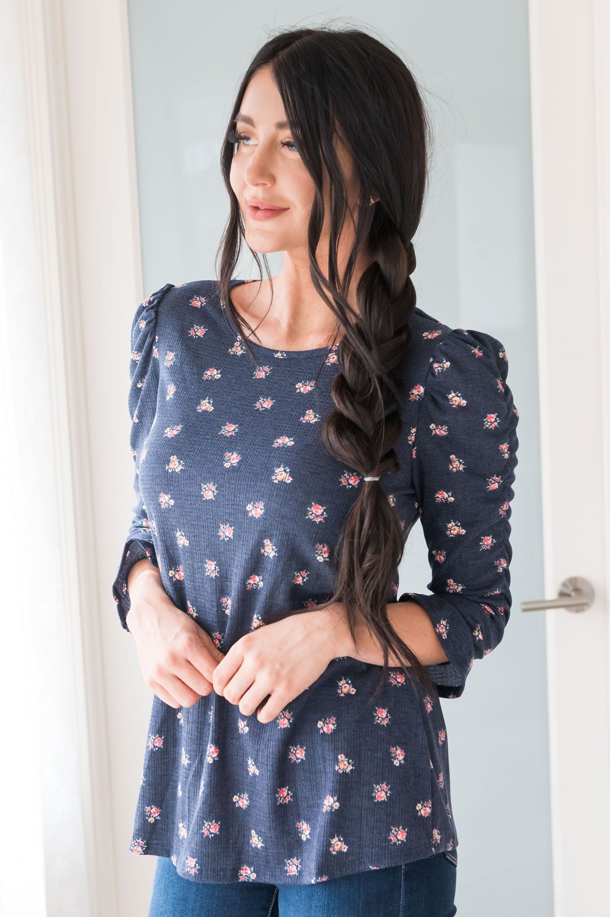 Fresh Blossoms Modest Blouse Modest Dresses vendor-unknown 