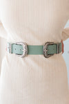 Stylish Statement Double Buckle Belt Accessories & Shoes Leto Accessories