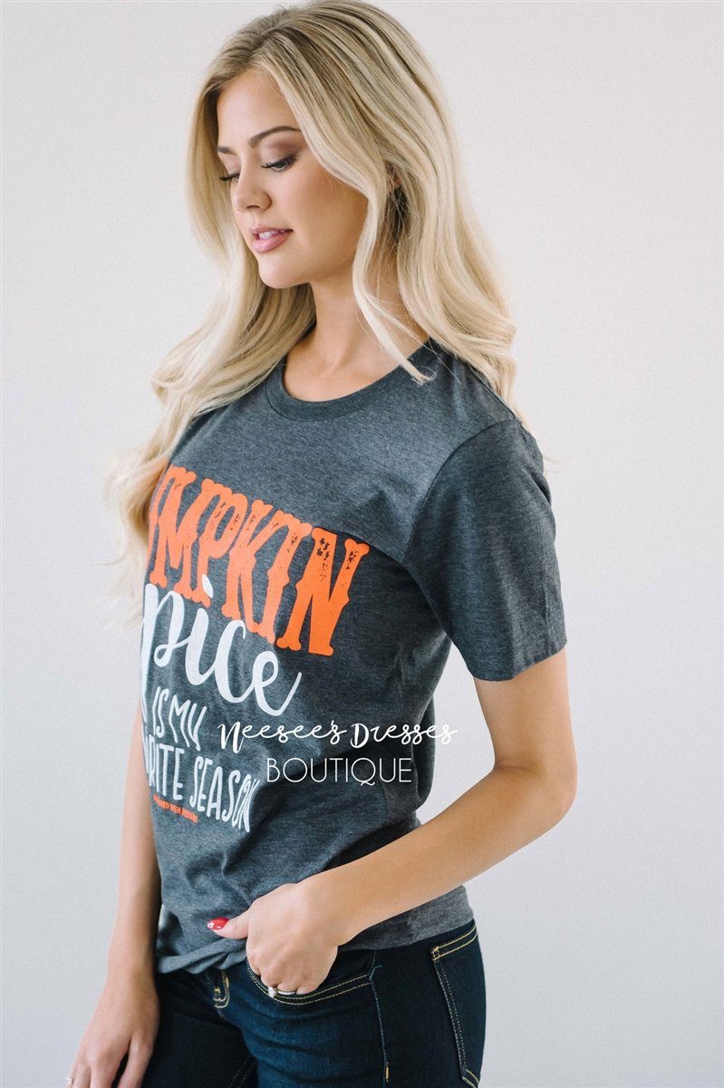 Pumpkin Spice is My Favorite Season Top Tops vendor-unknown 