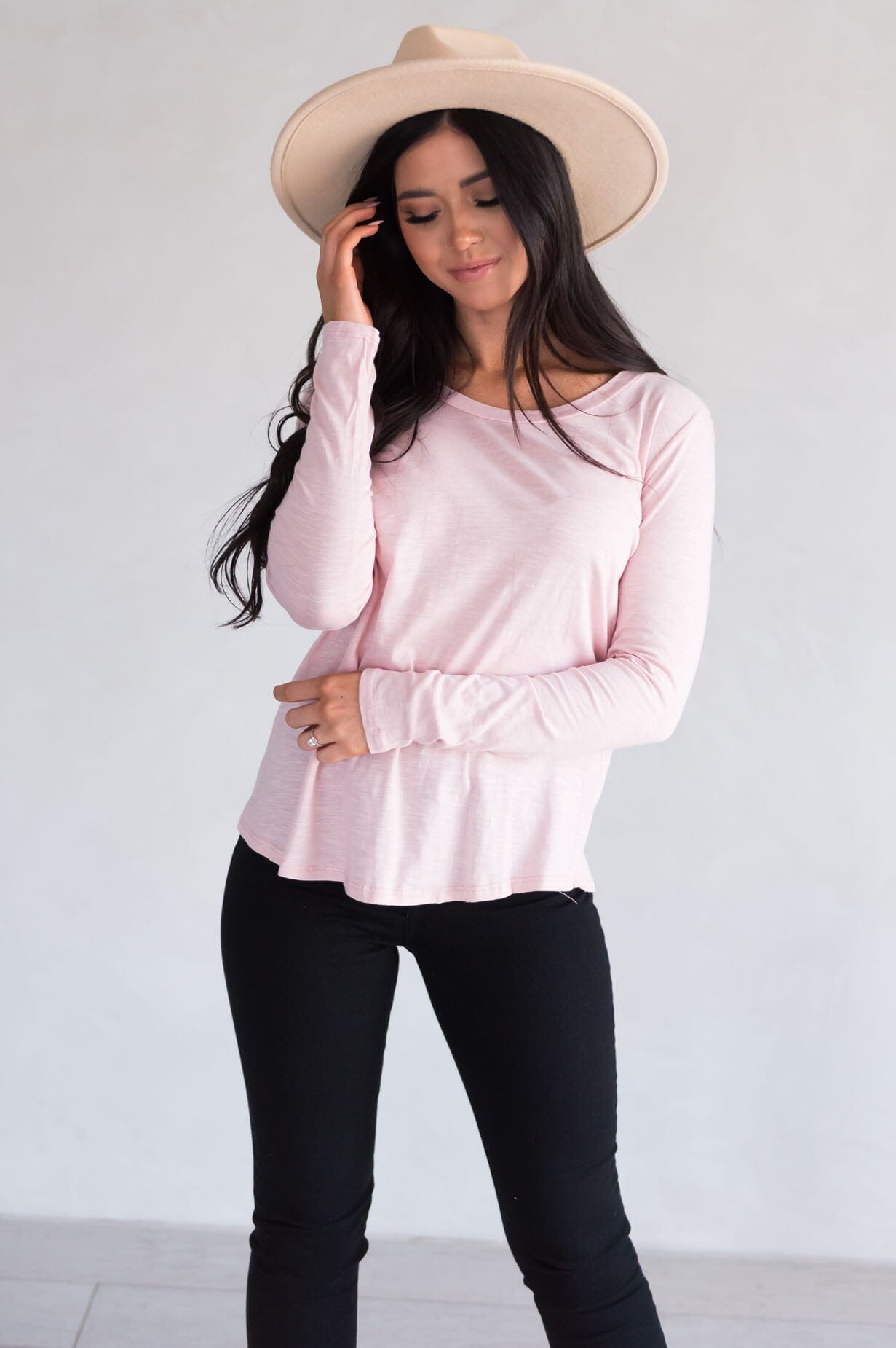 Blushing Beauty Modest Top Tops vendor-unknown 