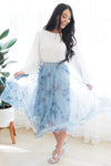 Blooming Buds Modest Tulle Skirt Skirts vendor-unknown