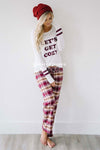 Let's Get Cozy Pajama Set New Year SALE vendor-unknown Burgundy S