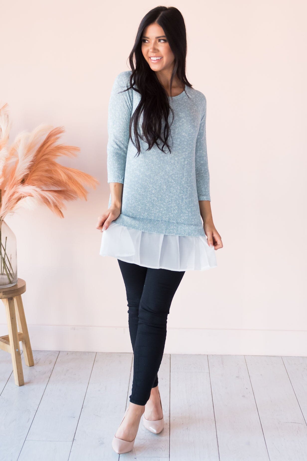 Cheerful Time Of Year Modest Sweater Tops vendor-unknown 