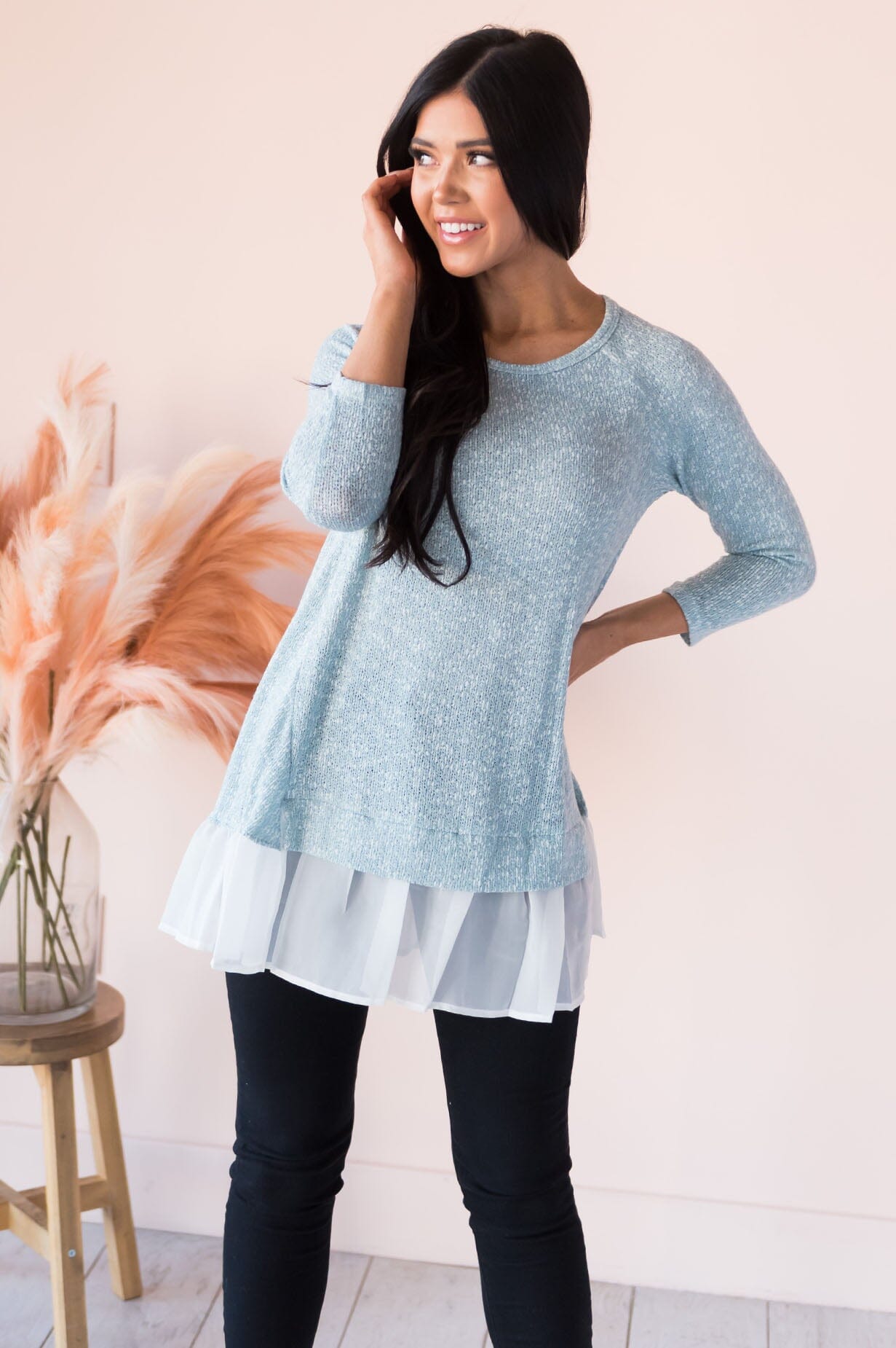 Cheerful Time Of Year Modest Sweater Tops vendor-unknown 