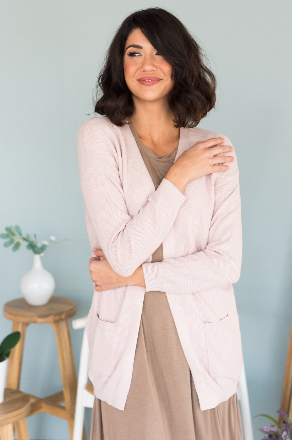 Casually Cool Modest Pocket Cardigan Modest Dresses vendor-unknown 