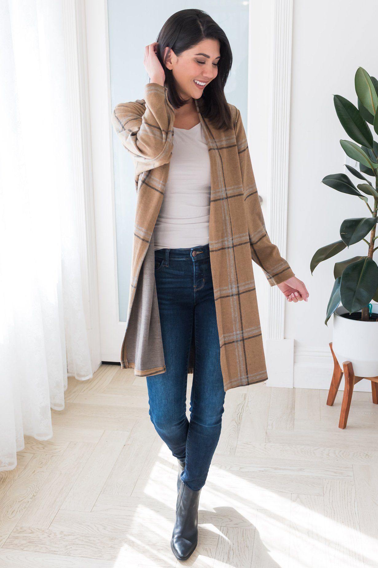 Autumn Leaves Modest Cardigan Modest Dresses vendor-unknown 