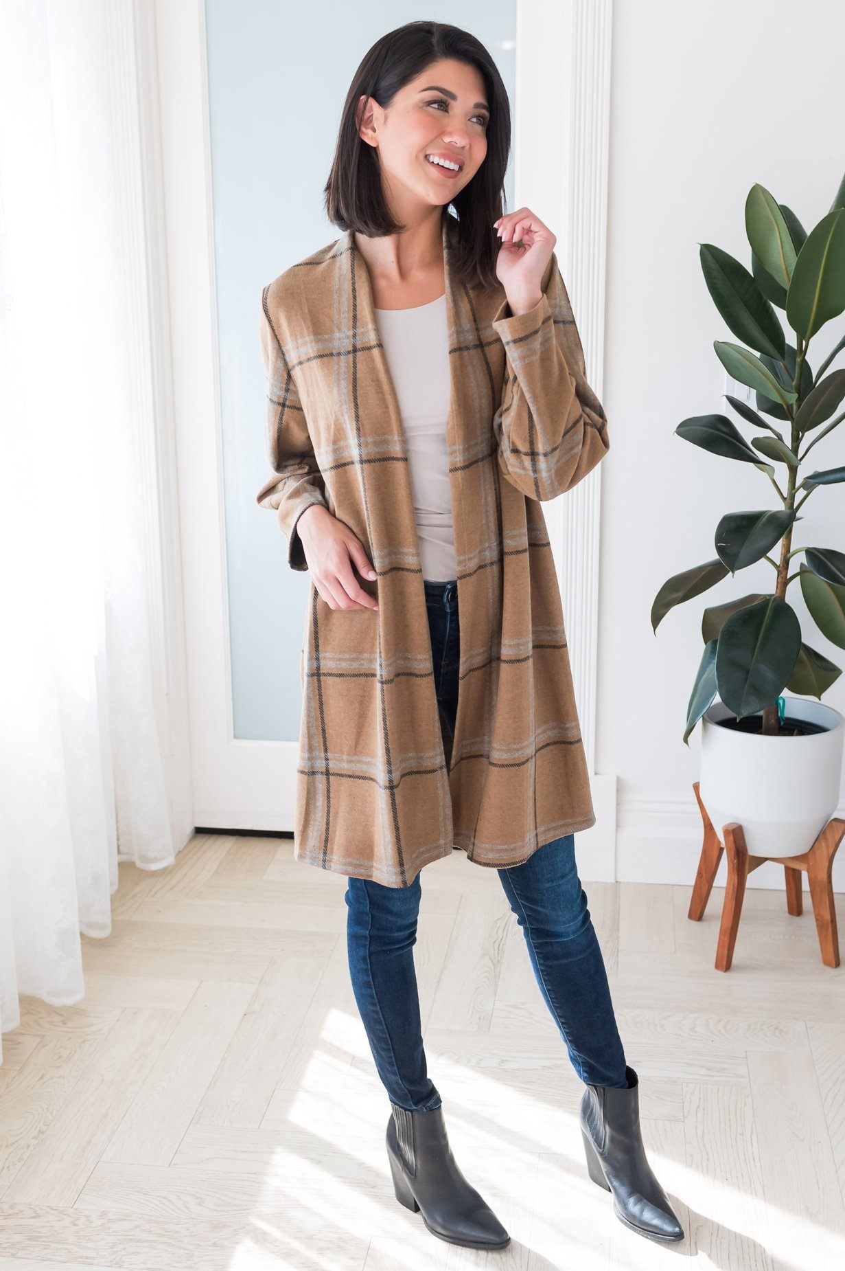 Autumn Leaves Modest Cardigan Modest Dresses vendor-unknown 